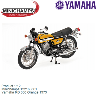 Product 1:12 | Minichamps 122163501 | Yamaha RD 350 Orange 1973
