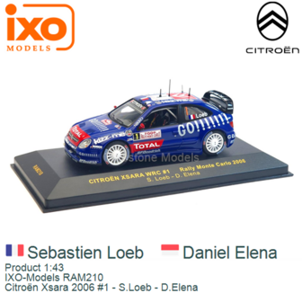 Product 1:43 | IXO-Models RAM210 | Citro&euml;n Xsara 2006 #1 - S.Loeb - D.Elena