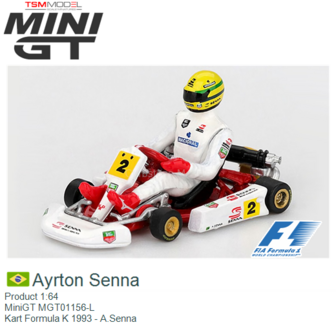 Product 1:64 | MiniGT MGT01156-L | Kart Formula K 1993 - A.Senna