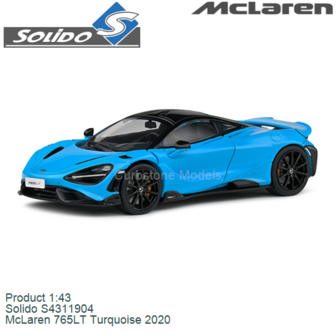Product 1:43 | Solido S4311904 | McLaren 765LT Turquoise 2020