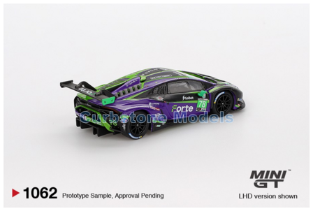 Product 1:64 | MiniGT MGT01062-L | Lamborghini Huracan GT3 EVO2 GTD | Forte Racing 2024 #78 - D.Defrancesco - M.Goikhberg - S.M