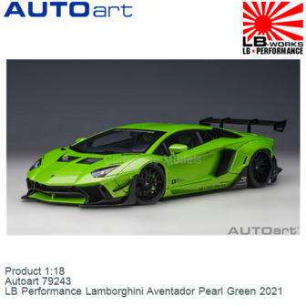 Product 1:18 | Autoart 79243 | LB Performance Lamborghini Aventador Pearl Green 2021
