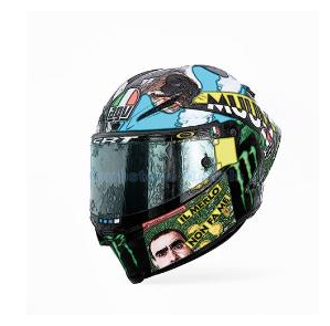 Product 1:8 | Minichamps 399210066 | AGV Helm 2021 #46 - V.Rossi