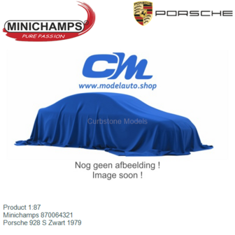 Product 1:87 | Minichamps 870064321 | Porsche 928 S Zwart 1979