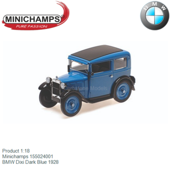 Product 1:18 | Minichamps 155024001 | BMW Dixi Dark Blue 1928