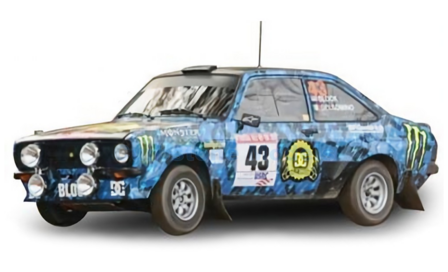Product 1:18 | Sunstar 4865 | Ford Escort RS 1800 Mk.II 2023 #43 - A.Gelsomino - K.Block