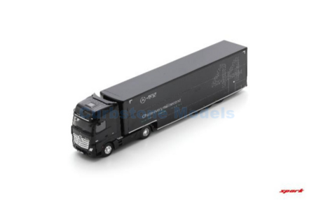 Product 1:43 | Spark S9512 | Mercedes Benz Acros F1 Team Transporter | Petronas Mercedes-Amg Formula One Team 2024 #44 - L.Hami