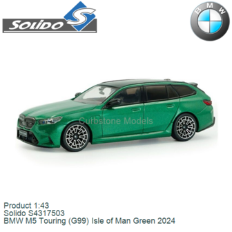 Product 1:43 | Solido S4317503 | BMW M5 Touring (G99) Isle of Man Green 2024