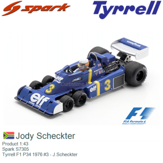 Product 1:43 | Spark S7305 | Tyrrell F1 P34 1976 #3 - J.Scheckter