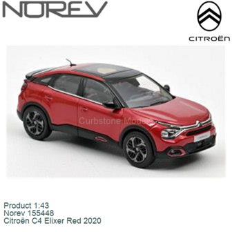 Product 1:43 | Norev 155448 | Citro&euml;n C4 Elixer Red 2020