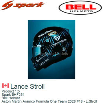 Product 1:5 | Spark 5HF251 | Bell Helmet | Aston Martin Aramco Formula One Team 2026 #18 - L.Stroll