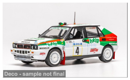 Product 1:43 | IXO-Models RAC454A.22 | Lancia Delta HF Integrale 16V | Jolly Club 1989 #4 - A.Fiorio - L.Pirollo