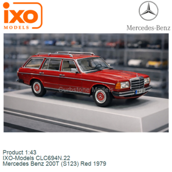 Product 1:43 | IXO-Models CLC694N.22 | Mercedes Benz 200T (S123) Red 1979