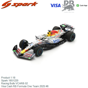 Product 1:18 | Spark 18S1220 | Racing Bulls VCARB 02 | Visa Cash RB Formula One Team 2025 #6