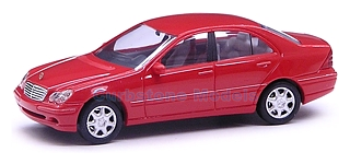 Product 1:87 | Busch B66960611 | Mercedes Benz C Klasse Rood 2005