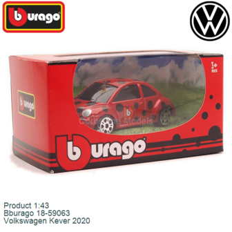 Product 1:43 | Bburago 18-59063 | Volkswagen Kever 2020