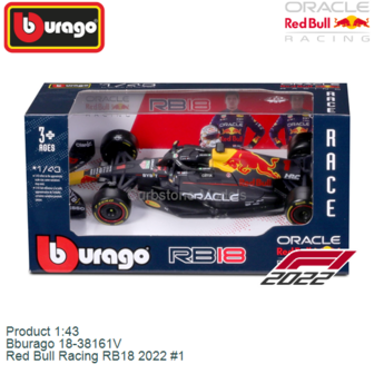 Product 1:43 | Bburago 18-38161V | Red Bull Racing RB18 2022 #1