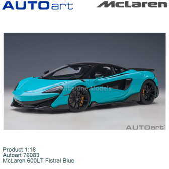 Product 1:18 | Autoart 76083 | McLaren 600LT Fistral Blue