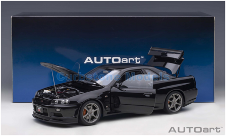 Product 1:18 | Autoart 77407 | Nissan Skyline GT-R (R34) V-Spec II Black Pearl 2001