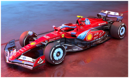 Product 1:43 | Bburago 18-36844SMI | Scuderia Ferrari SF-24 2024 #55 - C.Sainz
