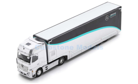 Product 1:43 | Spark S8599 | Mercedes AMG Petronas Formula One Team Actros F1 2023 #44 - L.Hamilton - G.Russell