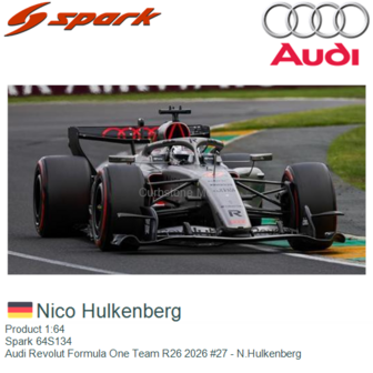 Product 1:64 | Spark 64S134 | Audi Revolut Formula One Team R26 2026 #27 - N.Hulkenberg