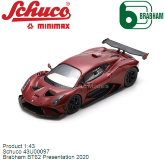 Product 1:43 | Schuco 43U00097 | Brabham BT62 Presentation 2020