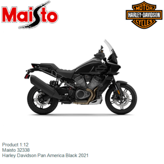 Product 1:12 | Maisto 32338 | Harley Davidson Pan America Black 2021