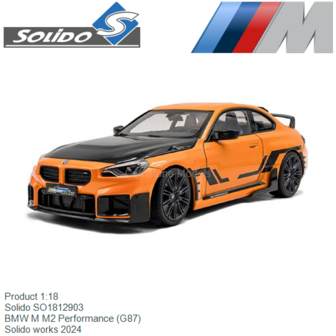Product 1:18 | Solido SO1812903 | BMW M M2 Performance (G87) | Solido works 2024