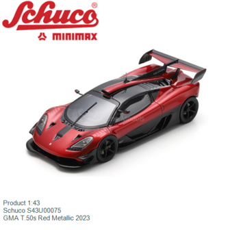 Product 1:43 | Schuco S43U00075 | GMA T.50s Red Metallic 2023