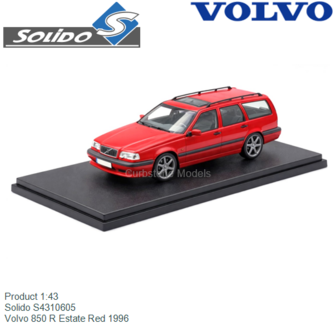 Product 1:43 | Solido S4310605 | Volvo 850 R Estate Red 1996