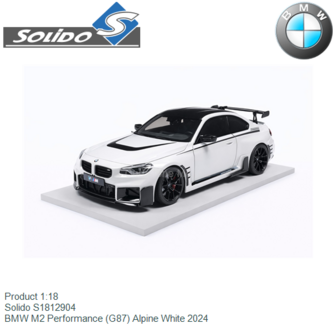 Product 1:18 | Solido S1812904 | BMW M2 Performance (G87) Alpine White 2024