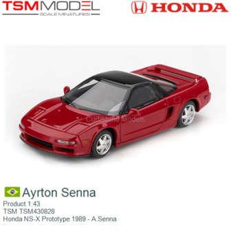 Product 1:43 | TSM TSM430828 | Honda NS-X Prototype 1989 - A.Senna