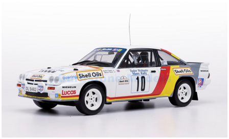 Product 1:18 | IXO-Models 18RMC260.22 | Opel Manta B 400 | GM Dealer Sport / Shell Oils 1985 #10 - B.Fisher - A.Frazer