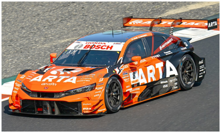 Product 1:64 | Spark 64SGT25008 | Honda Civic Type R-GT | Arta Mugen 2025 #8 - T.Nojiri - N.Matsushita