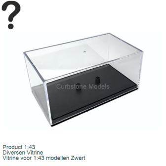 Product 1:43 | Diversen Vitrine | Vitrine voor 1:43 modellen Zwart