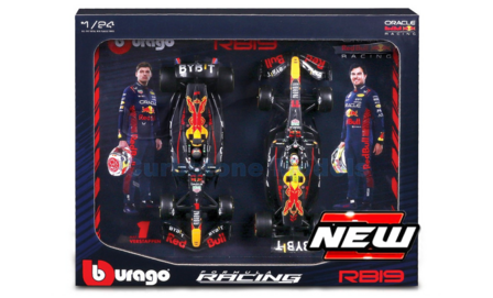 Product 1:24 | Bburago 18-28061 | Oracle Red Bull Racing RB19 2023 - J.Verstappen - S.P&eacute;rez