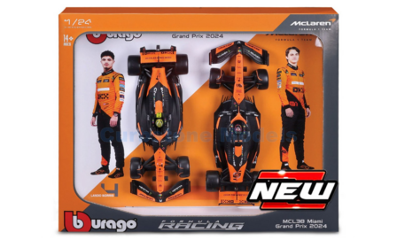 Product 1:24 | Bburago 18-28051 | McLaren Formula One Team MCL38 2023 #81 #4 - O.Piastri - L.Norris