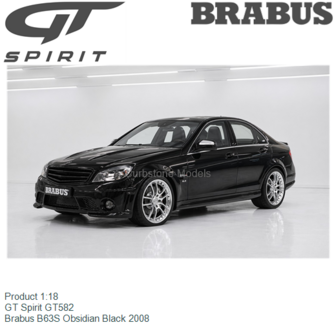 Product 1:18 | GT Spirit GT582 | Brabus B63S Obsidian Black 2008