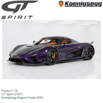 Product 1:18 | GT Spirit GT973 | Koenigsegg Regera Purple 2025