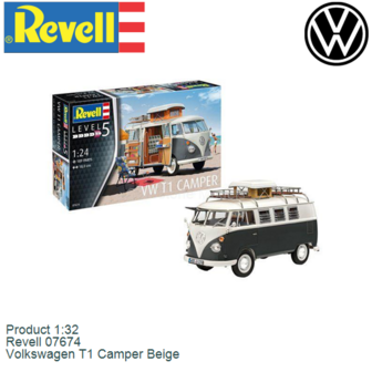 Product 1:32 | Revell 07674 | Volkswagen T1 Camper Beige