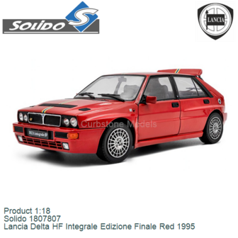 Product 1:18 | Solido 1807807 | Lancia Delta HF Integrale Edizione Finale Red 1995
