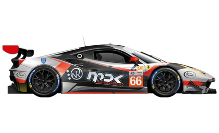 Product 1:43 | Looksmart LSLM149 | Ferrari 488 GTE EVO LMGTE-AM | JMW Motorsport 2022 #66 - R.van der Zande - M.Kvamme - J.Hart
