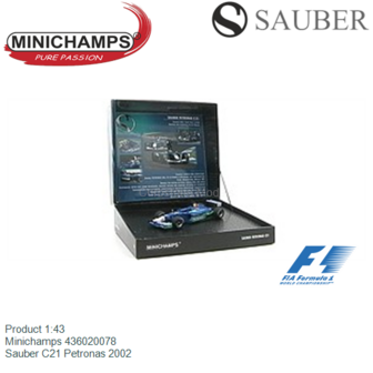 Product 1:43 | Minichamps 436020078 | Sauber C21 Petronas 2002