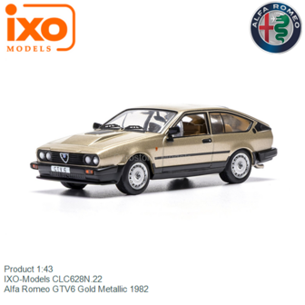 Product 1:43 | IXO-Models CLC628N.22 | Alfa Romeo GTV6 Gold Metallic 1982