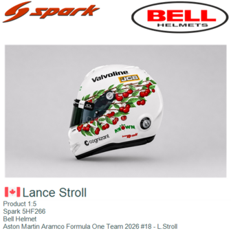 Product 1:5 | Spark 5HF266 | Bell Helmet | Aston Martin Aramco Formula One Team 2026 #18 - L.Stroll