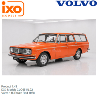 Product 1:43 | IXO-Models CLC651N.22 | Volvo 145 Estate Red 1968