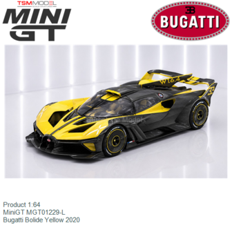 Product 1:64 | MiniGT MGT01229-L | Bugatti Bolide Yellow 2020