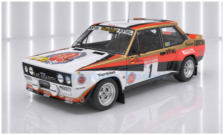 Product 1:18 | Solido SO1806008 | Abarth Fiat 131 | Deutsche Fiat AG 1980 #1 - W.R&ouml;hrl - C.Geistd&ouml;rfer