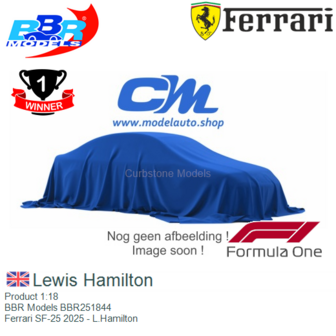 Product 1:18 | BBR Models BBR251844 | Ferrari SF-25 2025 - L.Hamilton